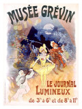 Musée Grévin, Le Journal Lumineux Estampe par Jules Chéret