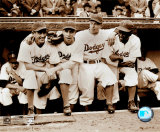 Jackie Robinson - First Day, with Spider Jorgenson, Pee Wee Reese, Ed Stankey Photo