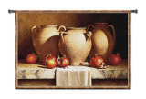 Urns with Persimmons Wall Tapestry by Loran Speck