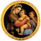 Madonna und der Stuhl Poster von Raffaello Sanzio