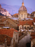Cathedral of the Assumption of the Virgin and Tiled Roofs, Dubrovnik, Croatia Photographic Print by Jon Davison
