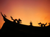 Dragons on Roof of Kuangkung Temple, Tainan, Taiwan Photographic Print by Martin Moos