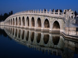 Seventeen Arch Bridge at Summer Palace Bejing, China Photographic Print by Glenn Beanland