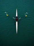 Rower on River Garonne, Toulouse, France Photographic Print by Martin Moos