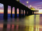Manhattan Beach Pier, Los Angeles, Los Angeles, California, USA Photographic Print by Richard Cummins