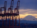 Elliot Bay Industrial Waterfront, Seattle, Washington, USA Photographic Print by Lawrence Worcester