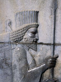 Bas-Relief of the Arrival of the Medes on Apadana Staircase, Persepolis (Takht-E Jamshid), Iran Photographic Print by Patrick Syder