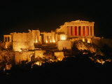 Acropolis at Night, Athens, Greece Photographic Print by Wayne Walton
