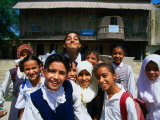 School Children, Al Basrah, Iraq Photographic Print by Jane Sweeney