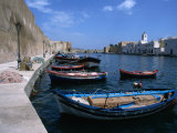 Boats Moored in Harbour, Bizerte, Bizerte, Tunisia Photographic Print by Jane Sweeney