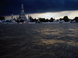 Clouds Over Wat Arun, Bangkok, Thailand Photographic Print by Ryan Fox