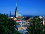Old Town from Toompea Hill, Tallinn, Harjumaa, Estonia, Photographic Print by Jane Sweeney