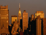 Midtown Manhattan Skyline with Chrysler Building's 200-Foot Steel Spire, NYC, New York, USA Photographic Print by James Marshall
