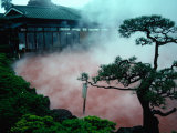 Steam Rising from Hot Spring and Baths (Or Jigoku Meaning Hells), Beppu, Kyushu, Japan Photographic Print by Tony Wheeler