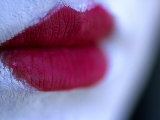 Painted Red Lips, Japan, Photographic Print