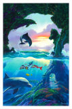 Seven Dolphins  Prints by Jim Warren