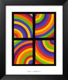 Color Arcs in Four Directions, 1999  Poster by Sol Lewitt