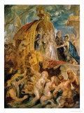 Reception of the Newly Married Mari De'Medici in the Harbour of Marseille Estampe par Peter Paul Rubens