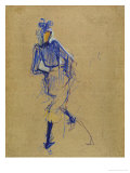 Jane Avril Dancing, circa 1891-1892 Estampe par Henri de Toulouse-Lautrec
