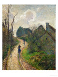 Ascending Path in Osny, 1883 Estampe par Camille Pissarro