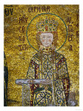 Empress Irene, Holding the Deed for the Church's Endowment, In the South Gallery of Hagia Sophia Giclée-Druck