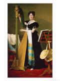 Juliette De Villeneuve, Niece of Queen Julie, Wife of Joseph Bonaparte, 1824 Estampe par Jacques-Louis David