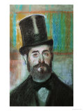 The Man with the Top-Hat, 1834 Estampe par Edgar Degas