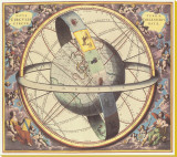The Celestial Atlas Stretched Canvas Print by Andreas Cellarius