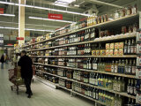 Supermarket Interior, Dieppe, Normandy, France Photographic Print by Nelly Boyd
