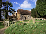 St. Bartholomew's Church, Dating from Circa 1060, the Smallest Church in Surrey, Surrey Photographic Print by Pearl Bucknall