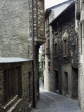 Narrow Street in Old Part of Town, Where Many Houses Date from the 17th Century, Ordino, Andorra Photographic Print by Pearl Bucknall
