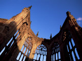 Cathedral Ruins in Evening Light, Coventry, West Midlands, England, United Kingdom Photographic Print by Jean Brooks