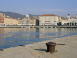 View from Pier, Molo Audace, Riva Tre Novembre, Trieste, Friuli-Venetia-Giulia, Italy Photographic Print by Brigitte Bott