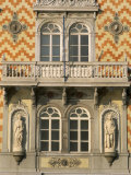 Detail of the Facade of the Palazzo Gopcevich by G. Berlam, Stil, Friuli-V.-Giulia, Italy Photographic Print by Brigitte Bott