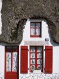 Traditional Cottage Detail, La Grande Briere, Morbihan, Brittany, France Fotografie-Druck von Michael Busselle