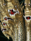 Decorated Prows of the Royal Barges, Bangkok, Thailand, Southeast Asia Photographic Print by Bruno Barbier