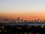 Sunset Over Miami, Florida, USA Photographic Print by Angelo Cavalli