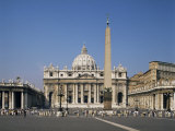 St. Peter's and St. Peter's Square, Vatican, Rome, Lazio, Italy Photographic Print by Philip Craven
