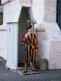 Swiss Guard at the Vatican, Rome, Lazio, Italy Photographic Print by Philip Craven