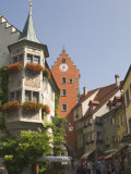 Street Scene with Gate Tower, Meersburg, Baden-Wurttemberg, Lake Constance, Germany Photographic Print by James Emmerson