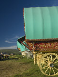 Horse Drawn Hooped Caravan, Appleby Annual Horse Fair, Eden Valley, Lake District, Cumbria, England Photographic Print by James Emmerson