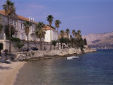Korcula Town Beach, Korcula Island, Dalmatia, Croatia Photographic Print by Peter Higgins