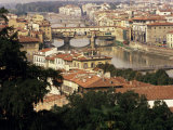 View Over the City Including the River Arno, Florence, Italy Photographic Print by Peter Scholey