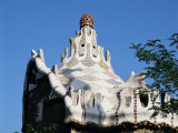 Gaudi's Mosaic House, Guell Park, Barcelona, Catalonia, Spain Photographic Print by Peter Scholey