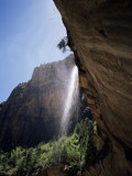 Emerald Pool Waterfall, Zion National Park, Utah, USA Photographic Print by Geoff Renner