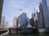 State Street Bridge Over Chicago River, Chicago, Illinois, USA Photographic Print by Jenny Pate