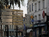 Signs in Town Centre, St. Omer, Pas De Calais, France Photographic Print by David Hughes