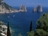 Faraglioni Rocks, Capri, Campania, Italy, Mediterranean Photographic Print by G Richardson