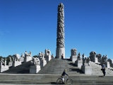 The Monolith, Gustav Vigeland Sculptures, Frogner Park, Oslo, Norway, Scandinavia Photographic Print by G Richardson