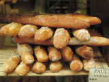 Baguettes in the Window of the Paul Bread Shop, Lille, Flanders, Nord, France Photographic Print by David Hughes
